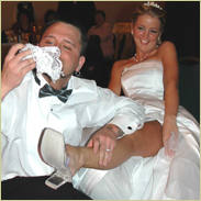 Tampa Bay Wedding Garter Toss Wedding Reception